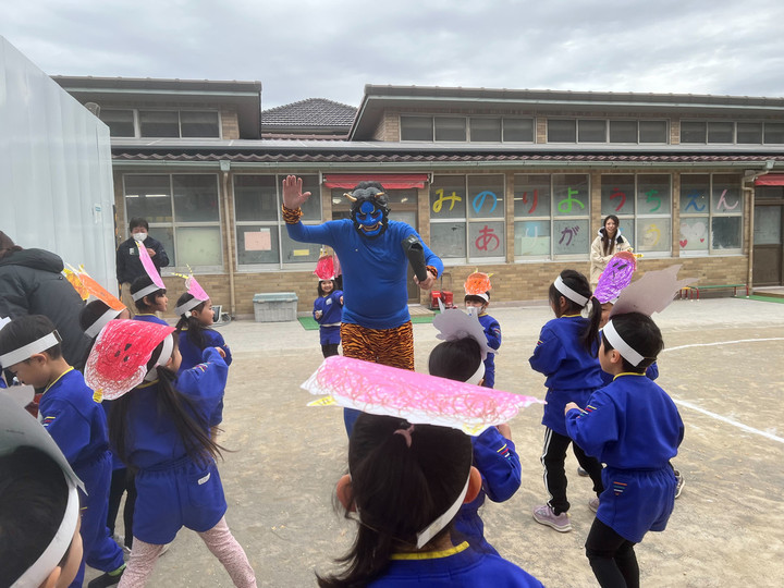 習志野みのり幼稚園 : 鬼は〜外！福は〜内！