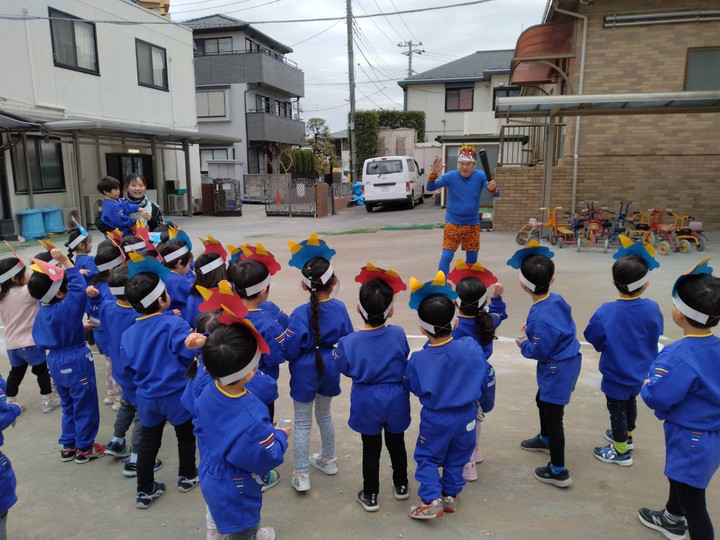 習志野みのり幼稚園 : 鬼は〜外！福は〜内！